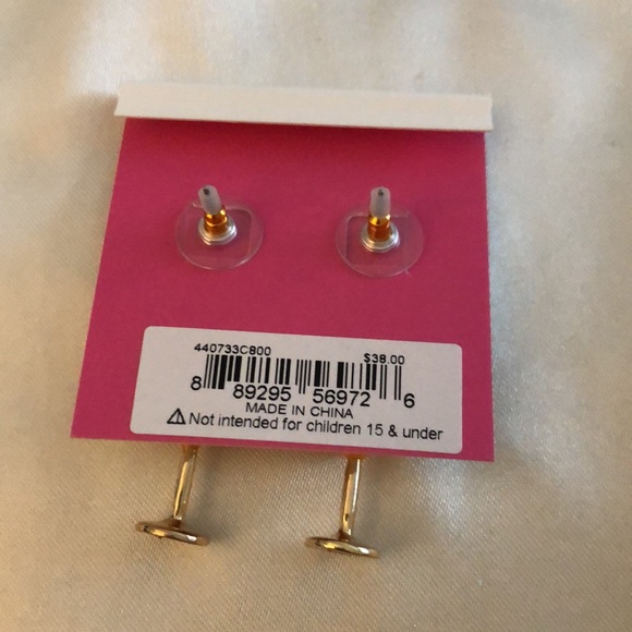 Betsey Johnson Betsey’s Brunch Bellini Orange Drop Earrings Crystal NWT - Picture 9 of 12